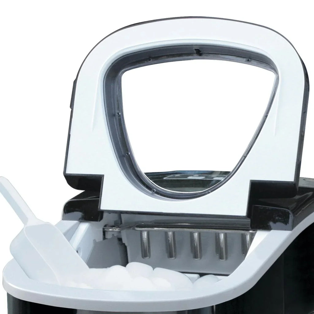 Nouveauté 2026 – Machine à glaçons portable autonettoyante Frigidaire , acier inoxydable noir, (EFIC117-Ssblack_Sc