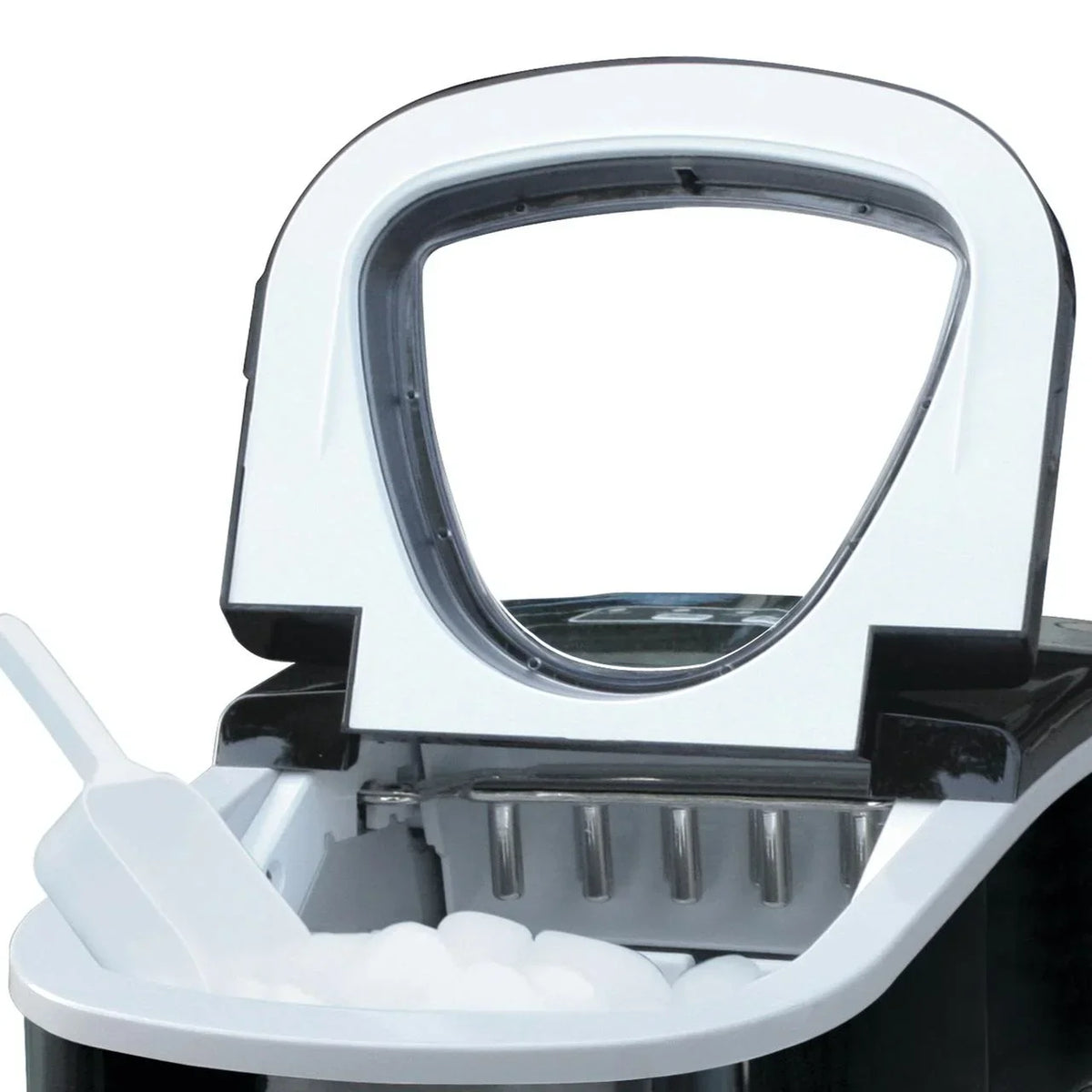 Nouveauté 2026 – Machine à glaçons portable autonettoyante Frigidaire , acier inoxydable noir, (EFIC117-Ssblack_Sc