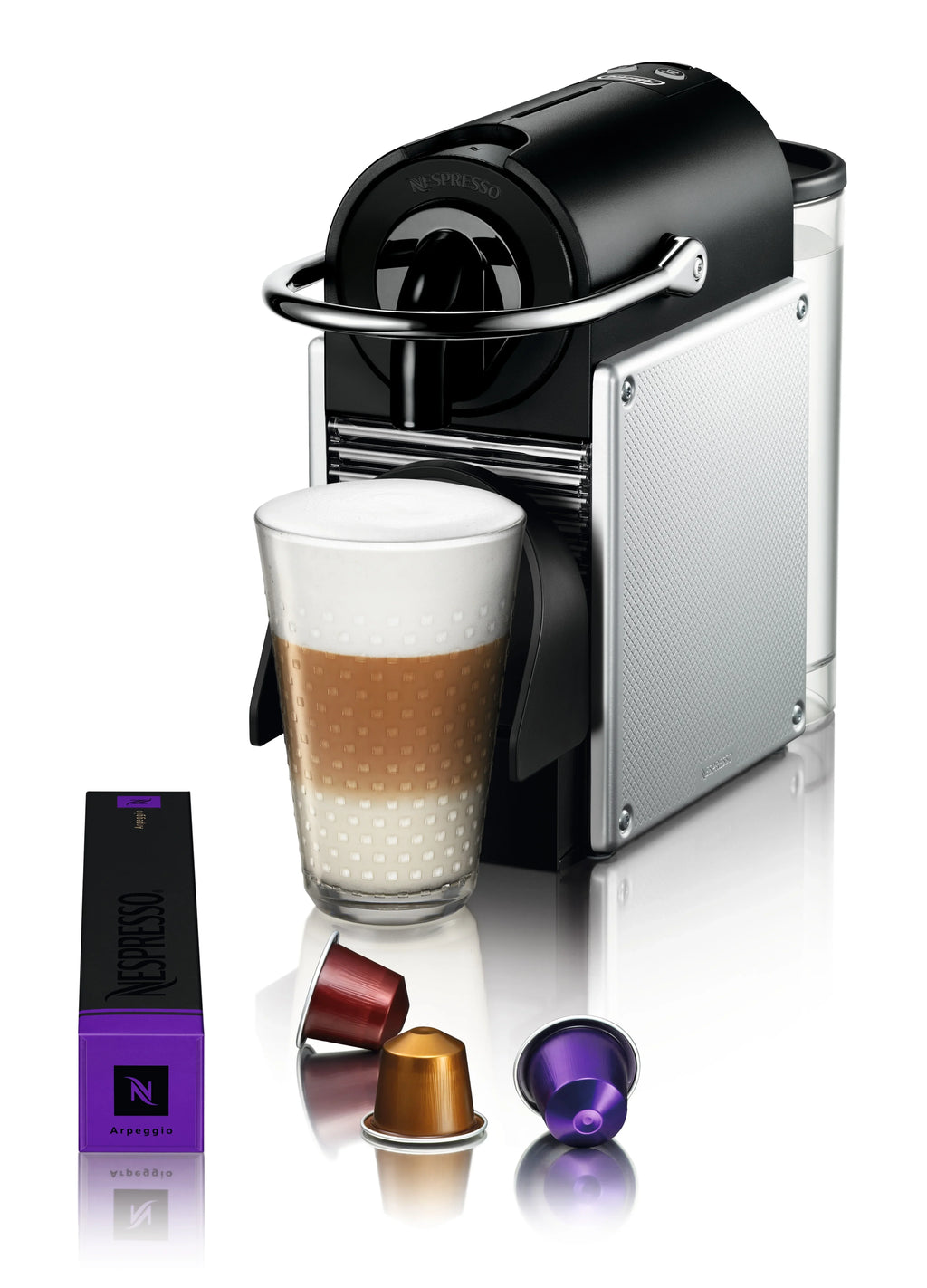 Nouveauté 2026 – Machine à expresso Nespresso Pixie de De'Longhi, aluminium