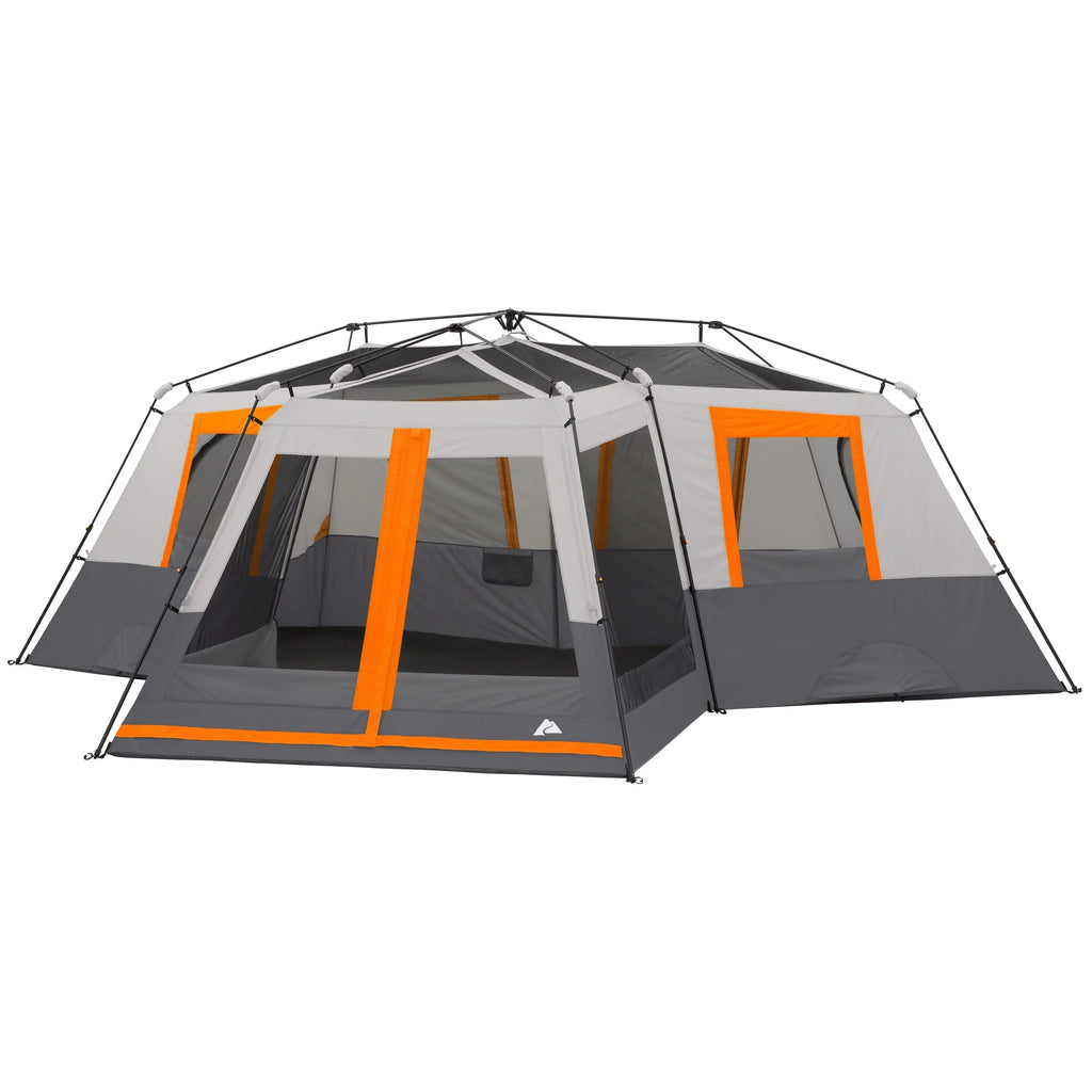 Nouveauté 2026 – Tente cabine instantanée Ozark Trail , 6,10 m x 5,49 m, 12 personnes, 3 pièces, avec moustiquaire, 25,6 kg