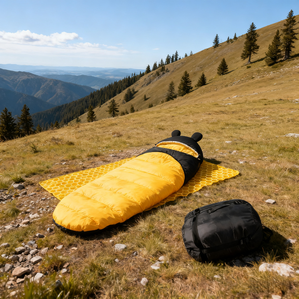 Yellow Outdoor Sleeping Bag