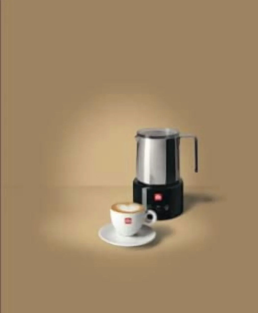 Nouveauté 2026 – Mousseur à lait électrique illy - Noir et acier inoxydable