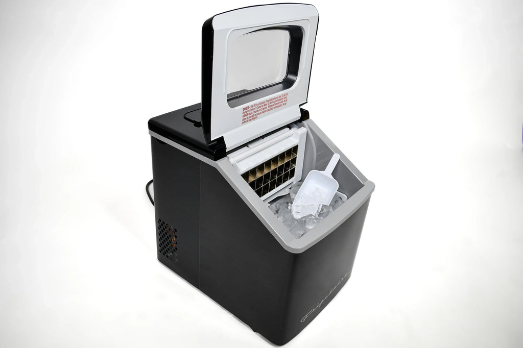 Nouveauté 2026 – Machine à glaçons carrée transparente de comptoir Frigidaire , 18 kg (40 lb) - Acier inoxydable