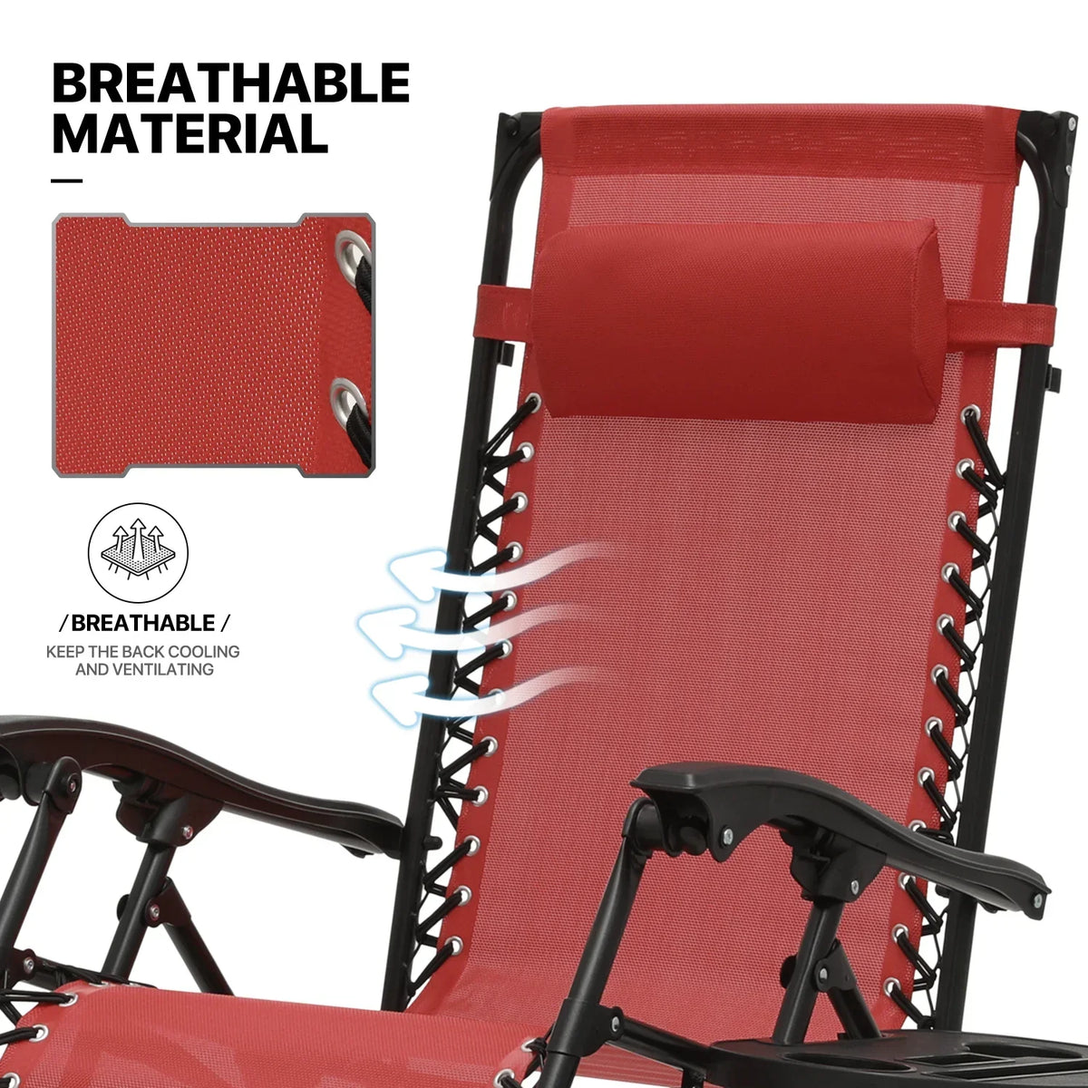 Nouveauté 2026 – Ensemble de 2 chaises MoNiBloom Zero Gravity , fauteuils de plage/terrasse pliables avec auvent et appui-tête, noirs