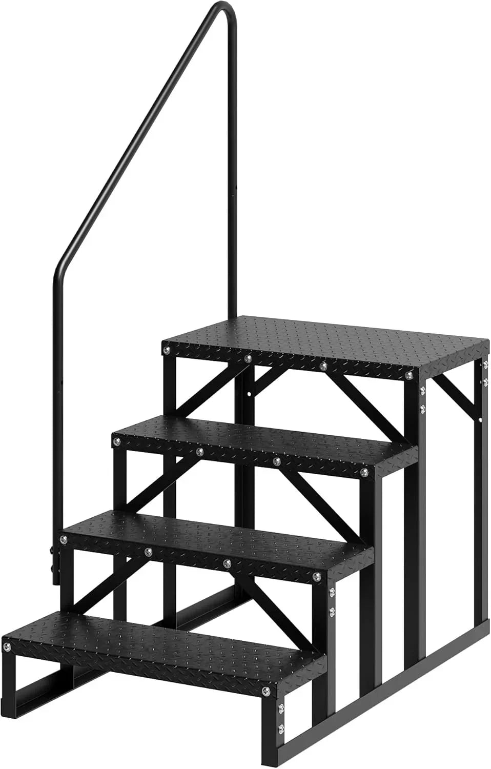 Nouveauté 2026 – Marchepieds antidérapants Garvee 3 marches pour VR, , 68 cm x 122 cm, acier allié