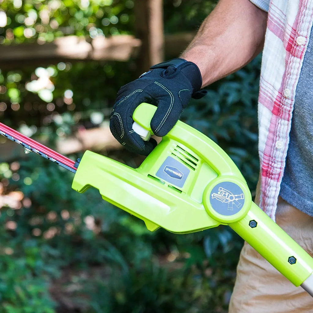Nouveauté 2026 – Scie à perche sans fil Greenworks 40 V (50,8 cm) avec accessoire taille-haie + batterie 2,0 Ah et chargeur