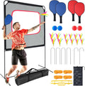 Nouveauté 2026 – Slsy Pickleball Portable avec Filet, un jeu de raquettes combinant pickleball, badminton, jianzi et tennis, jeux de jardin, sport d'intérieur et d'extérieur, jeux amusants pour enfants et adultes