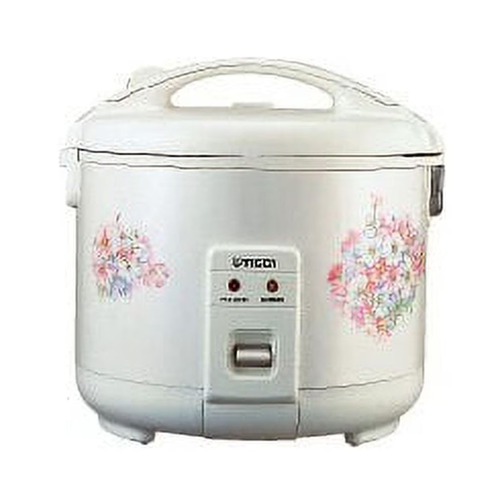 Nouveauté 2026 – Cuiseur à riz électrique Tiger JNP-1800 10 tasses , blanc floral - Motif floral pur