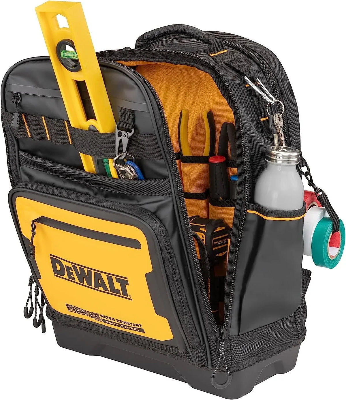 Nouveauté 2026 – Sac à dos à outils DEWALT , rangement et organisation des outils, durable et résistant à l'eau DWST560102