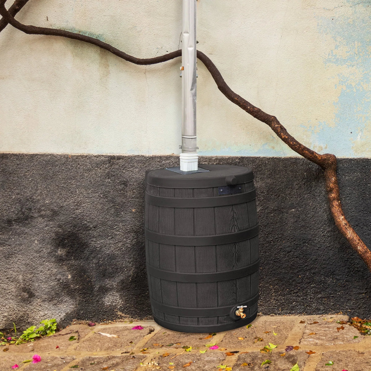 Nouveauté 2026 – Récupérateur d'eau de pluie Good Ideas Rain Wizard 50 gallons (190 litres