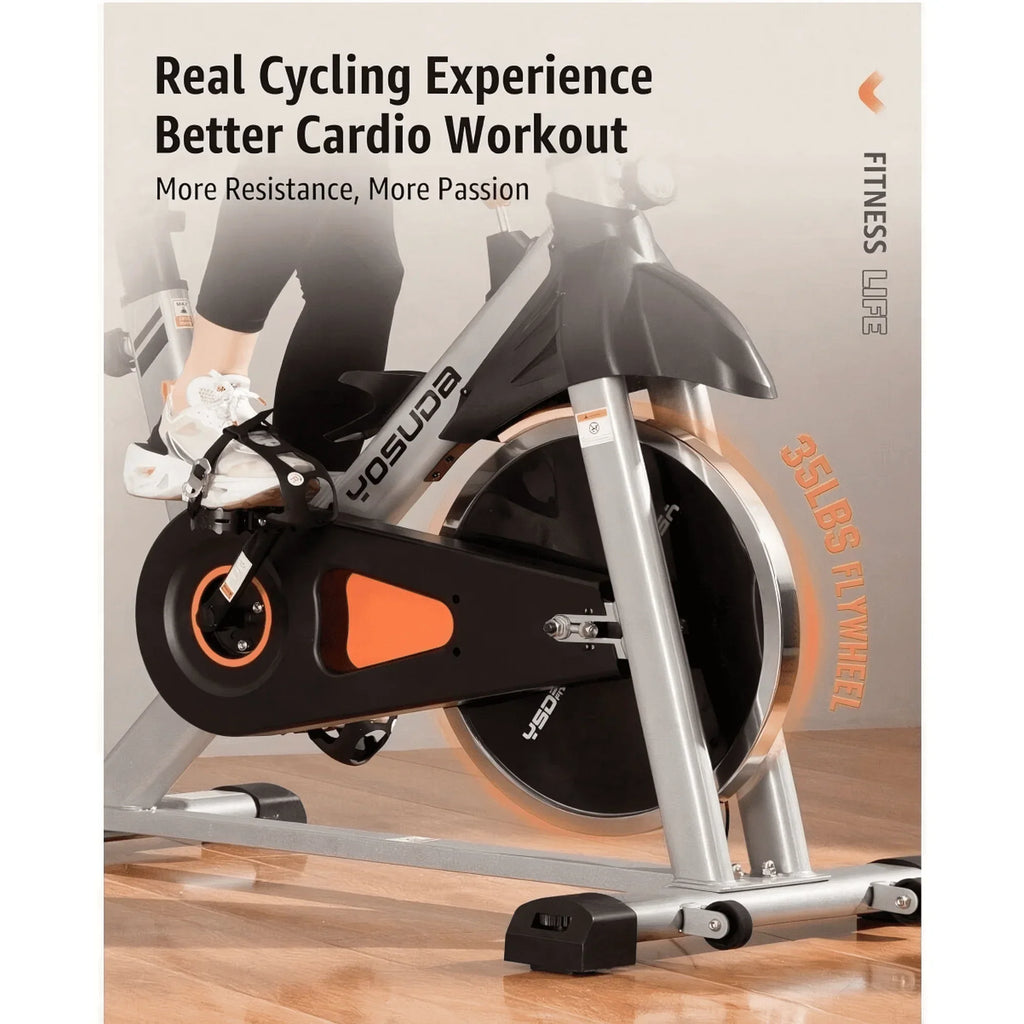 Nouveauté 2026 – Vélo d'intérieur YOSUDA  , capacité de 150 kg, siège confort, écran LCD