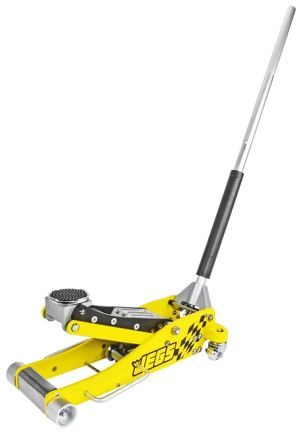 Nouveauté 2026 – Cric de sol professionnel en aluminium JEGS 80077, profil bas, 3 tonnes : 3 1/2 pouces