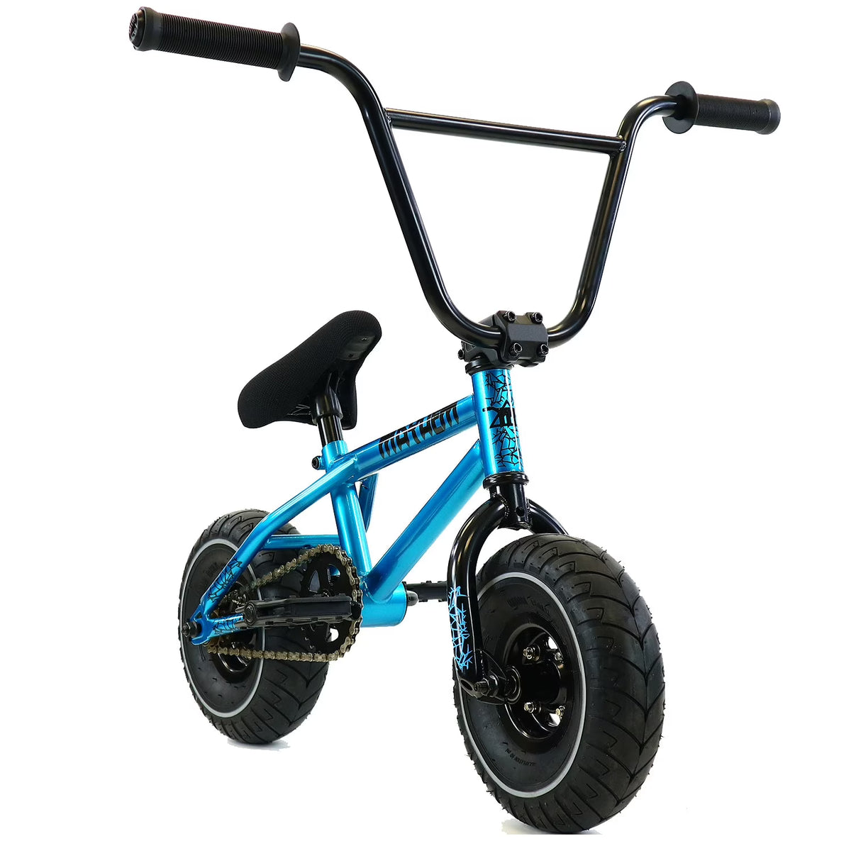 Nouveauté 2026 – Mini BMX Riot Mayhem Fat Tire, pédalier monobloc, 10 pouces, tout nouveau modèle pour vos figures (Riot Blue Haze