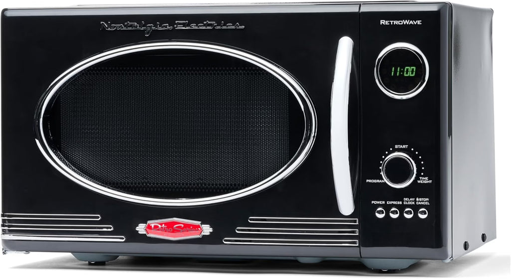 Nouveauté 2026 – Four à micro-ondes de comptoir Nostalgia Retro , 0,9 pi³, 800 watts, bleu turquoise
