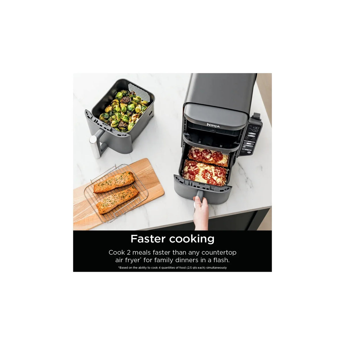 Nouveauté 2026 – Friteuse à air Ninja DoubleStack XL Smart à 2 paniers