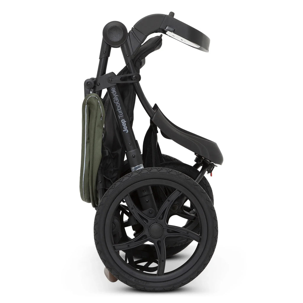 Nouveauté 2026 – Poussette de jogging Jeep TurboGlyde de Delta Children, noire