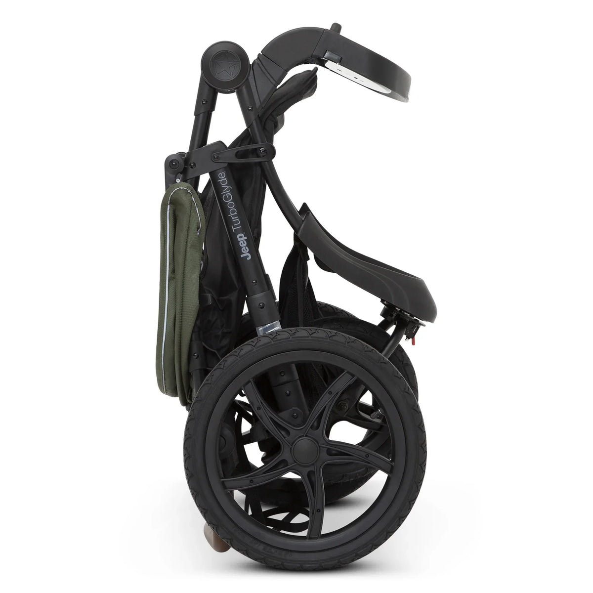 Nouveauté 2026 – Poussette de jogging Jeep TurboGlyde de Delta Children, noire