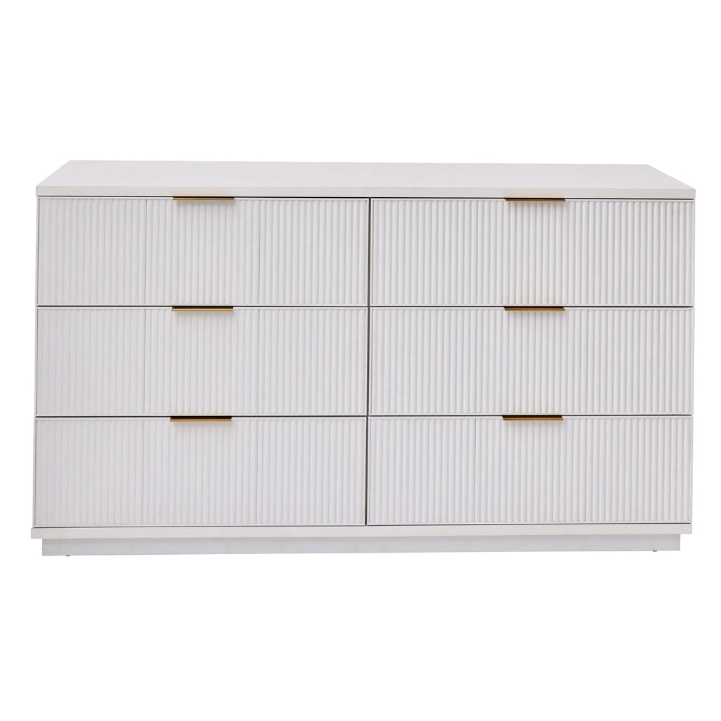 Nouveauté 2026 – Commode Lillian à 6 tiroirs, blanche, de Better Homes and Gardens