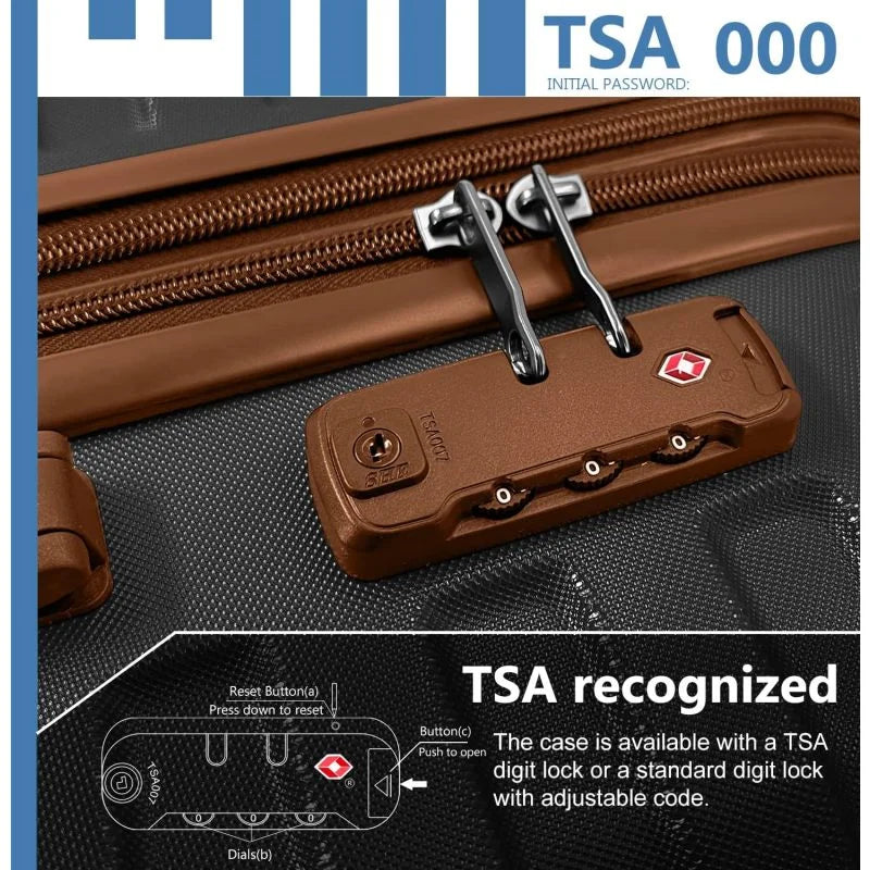Nouveauté 2026 – Ensemble de bagages Lobage , 6 pièces, comprenant sacs de voyage, valises rigides extensibles à roulettes multidirectionnelles et serrure TSA, couleur crème