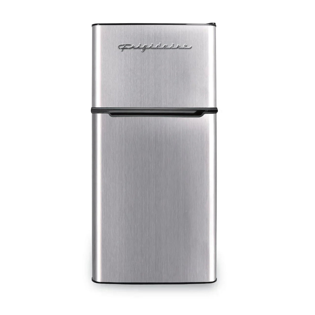 Nouveauté 2026 – Réfrigérateur compact Frigidaire 2 portes, 4,5 pi³, finition chromée, EFR451, platine