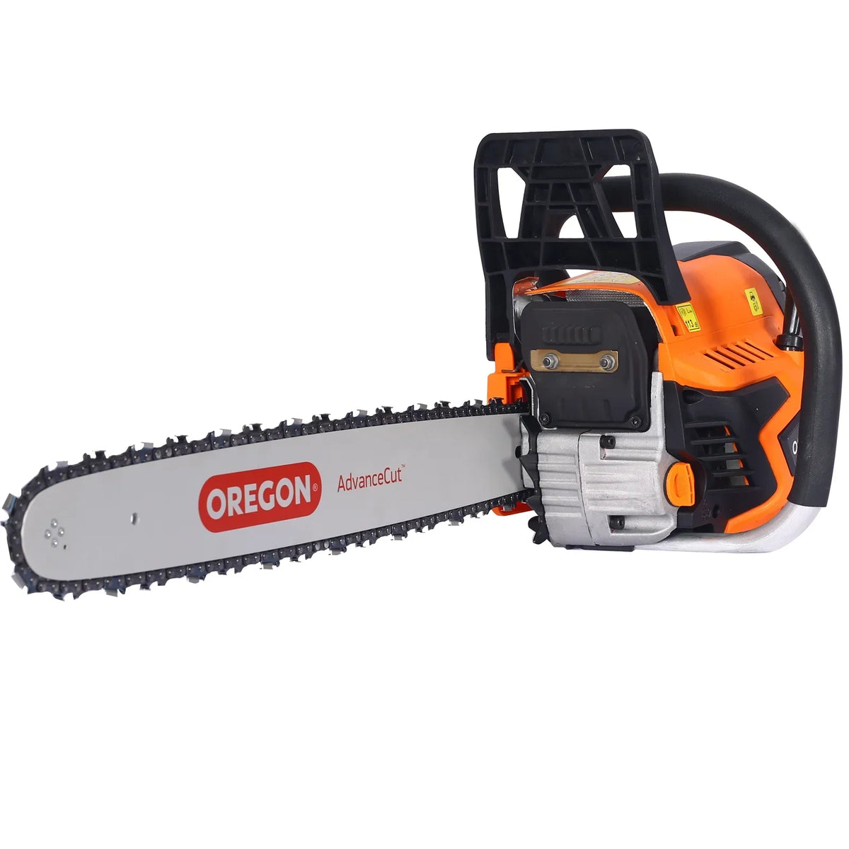 Nouveauté 2026 – ! Tronçonneuse à essence 20 pouces, 52 cm³, pour l'abattage et la coupe du bois. Moteur 2 temps conforme aux normes EPA. Guide-chaîne Oregon