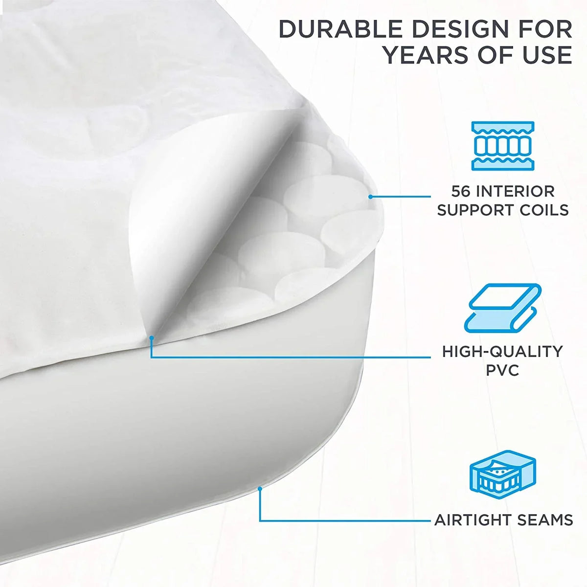 Nouveauté 2026 – Lit gonflable portable Ivation EZ-Bed 10 po avec pompe intégrée