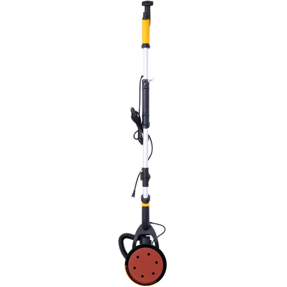 Nouveauté 2026 – Ponceuse à cloisons sèches Drywall , ponceuse électrique 780 W avec aspiration des poussières, moteur 6,5 A, ponceuse à sols sans poussière avec vitesse variable 900-1800 tr/min, lumière LED, poignée extensible et pliable