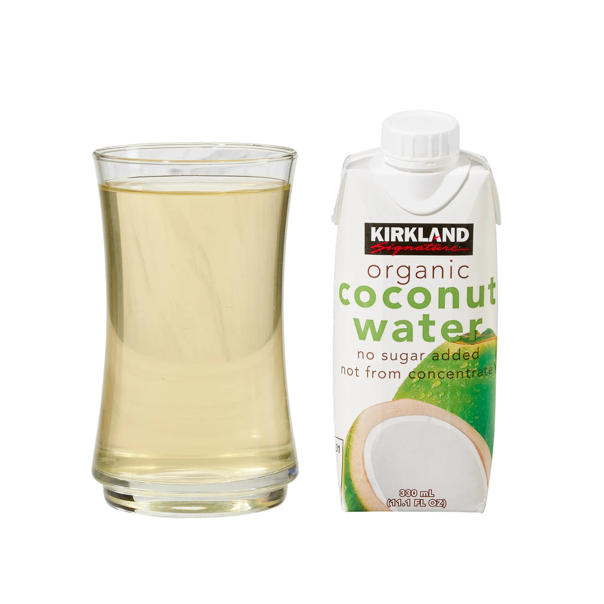 Nouveauté 2026 – Eau de coco biologique Kirkland Signature , 330 ml (11,1 fl oz), paquet de 12