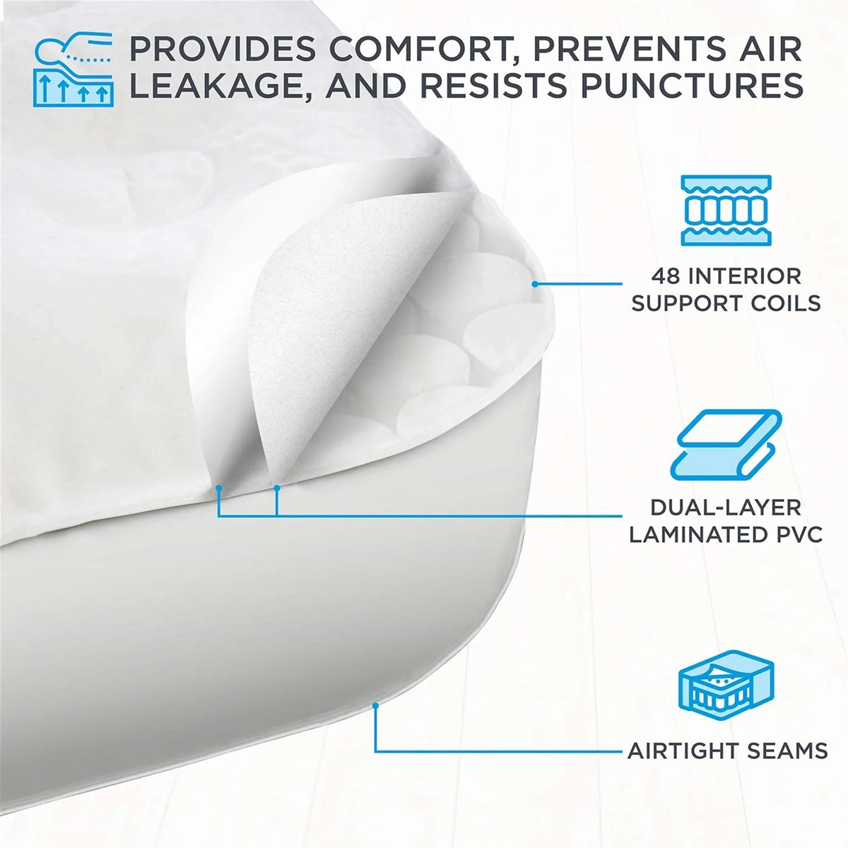 Nouveauté 2026 – Lit gonflable portable Ivation EZ-Bed 10 po avec pompe intégrée