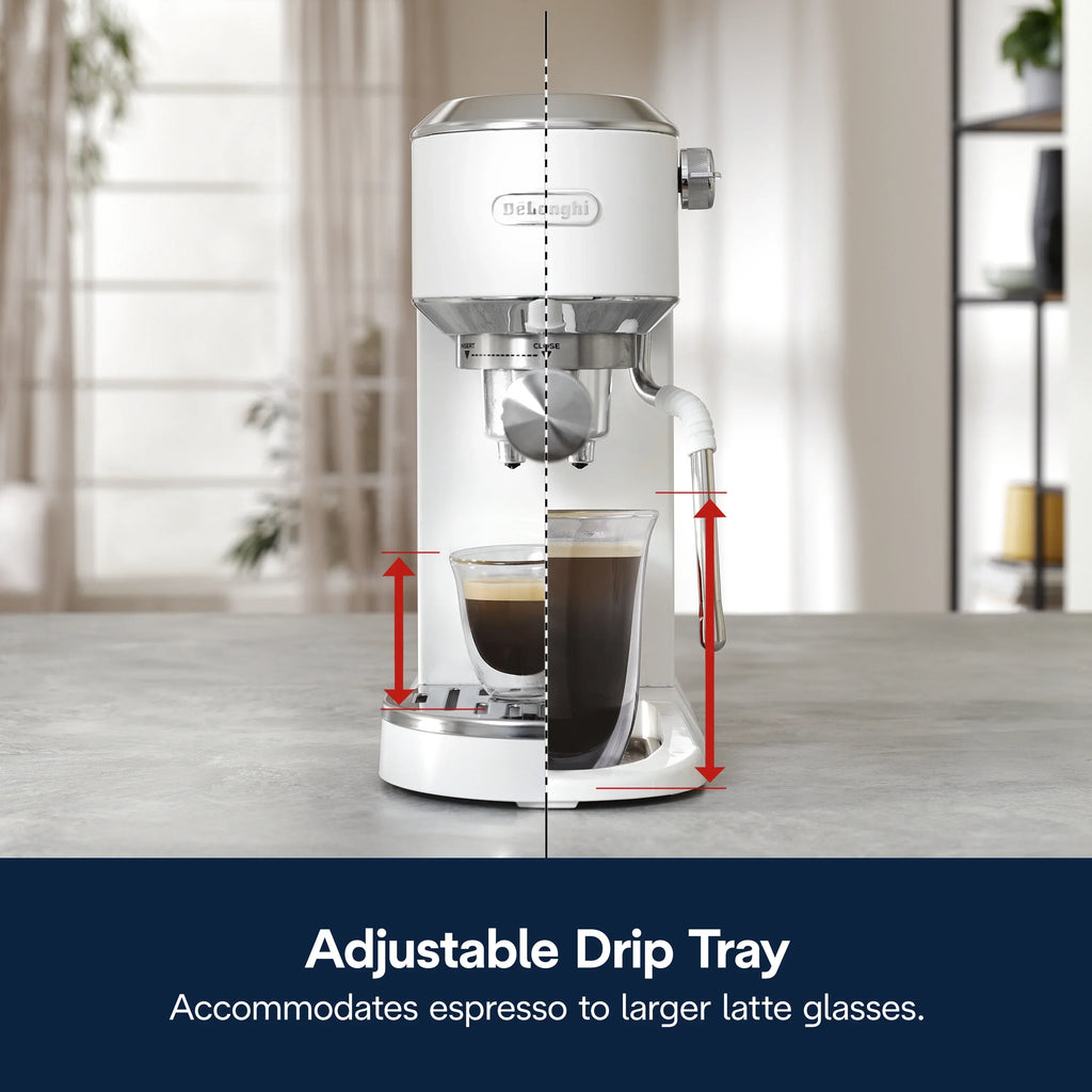 Nouveauté 2026 – Machine à expresso De’Longhi Dedica Duo , format compact avec mousseur intégré pour latte art, expresso, café infusé à froid, lattes et plus encore, acier inoxydable
