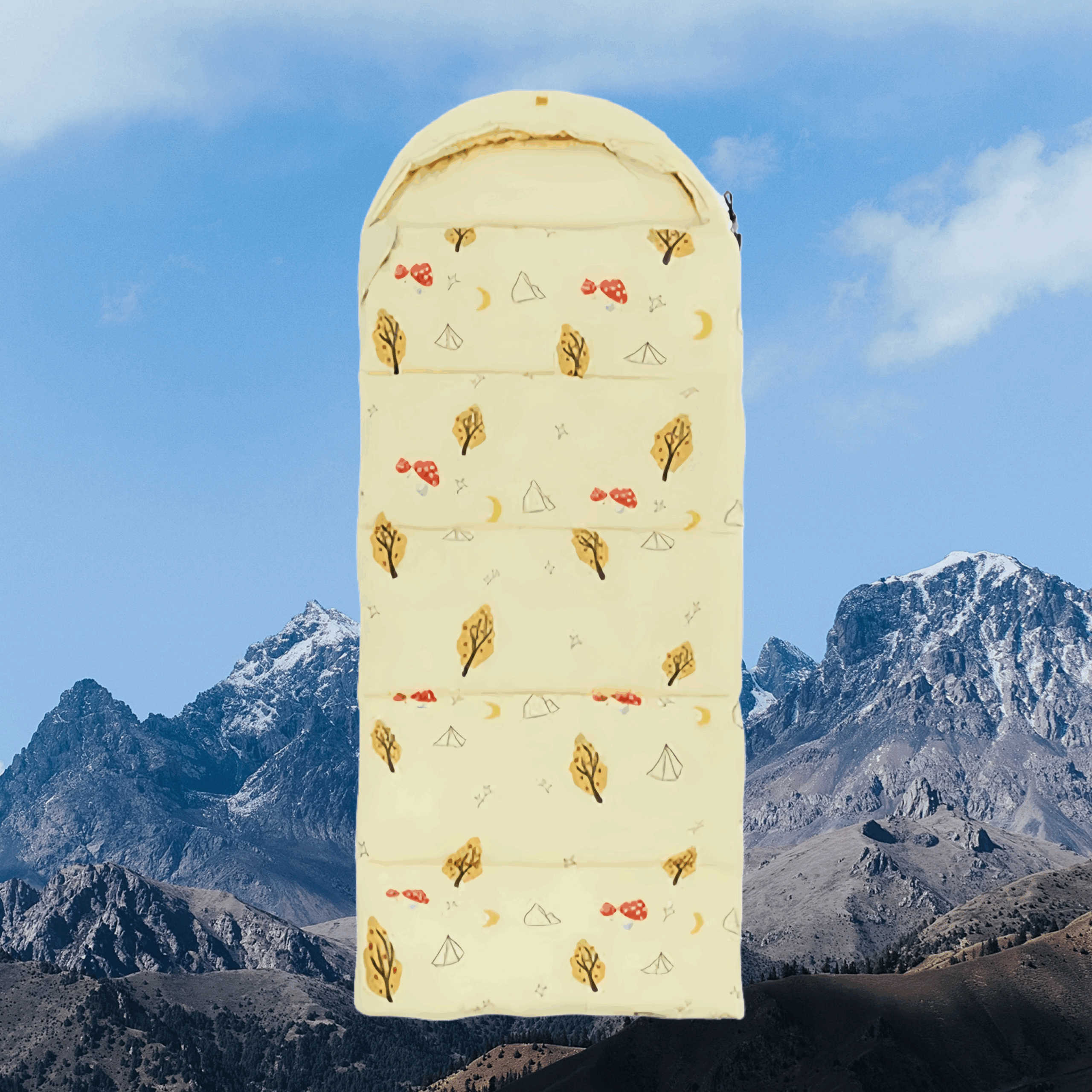Cheese Yellow Kids Sleeping Bag