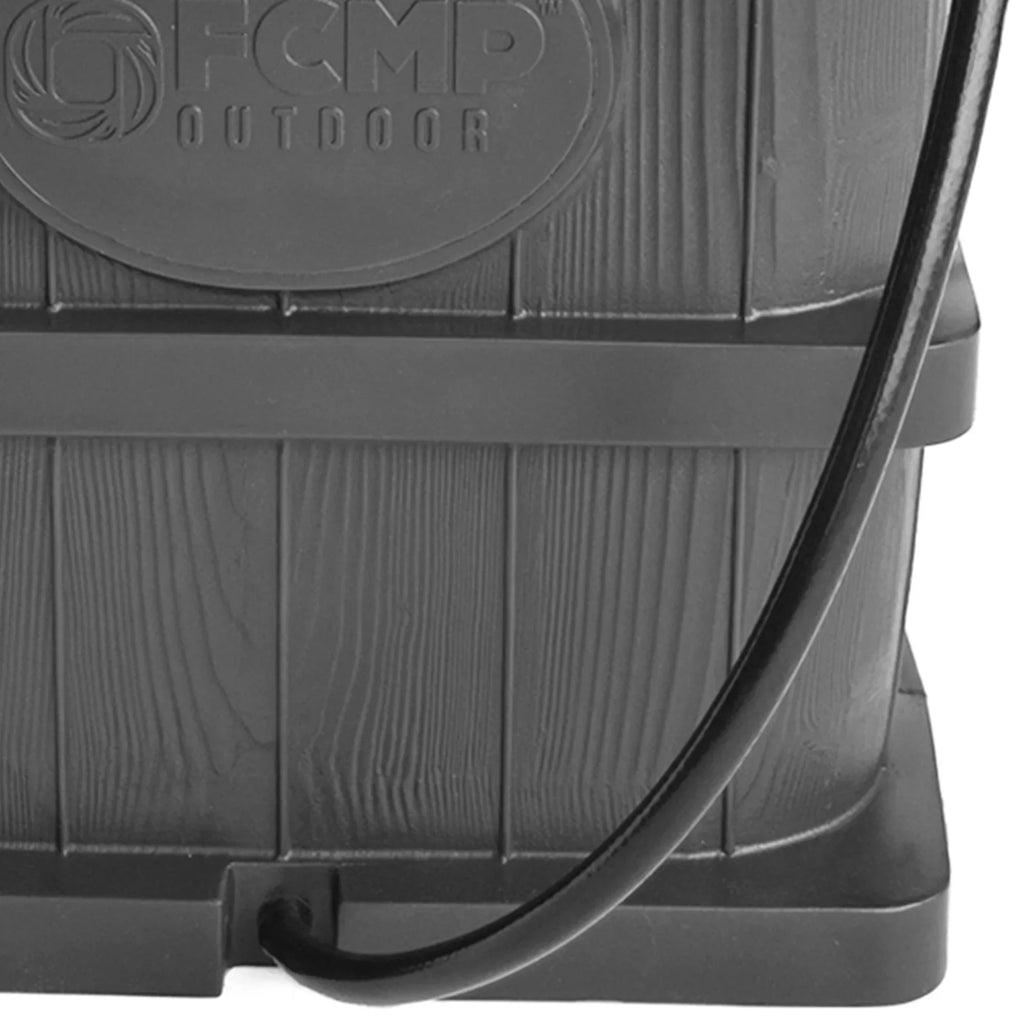 Nouveauté 2026 – Récupérateur d'eau de pluie extérieur FCMP Outdoor WG4000-GRY, aspect bois