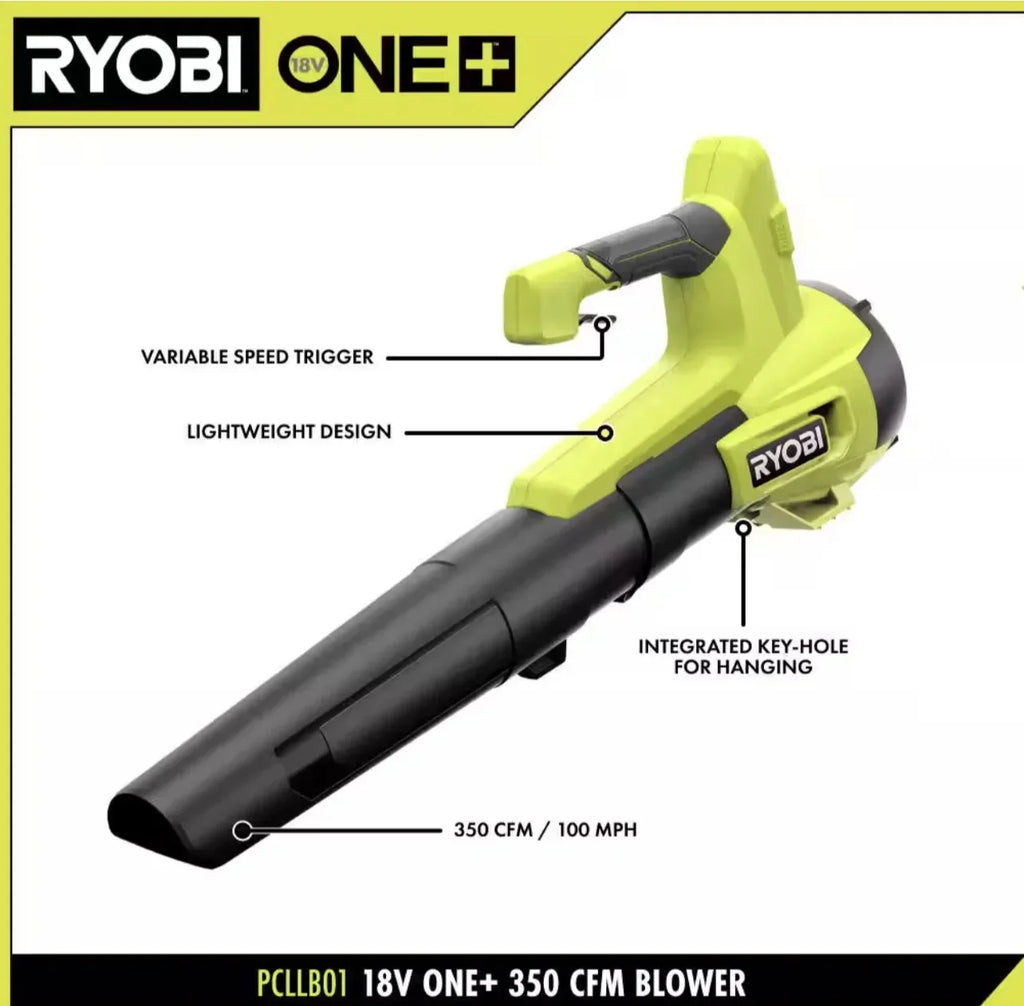Nouveauté 2026 – RYOBI ONE+ 18V 160 km/h 350 CFM