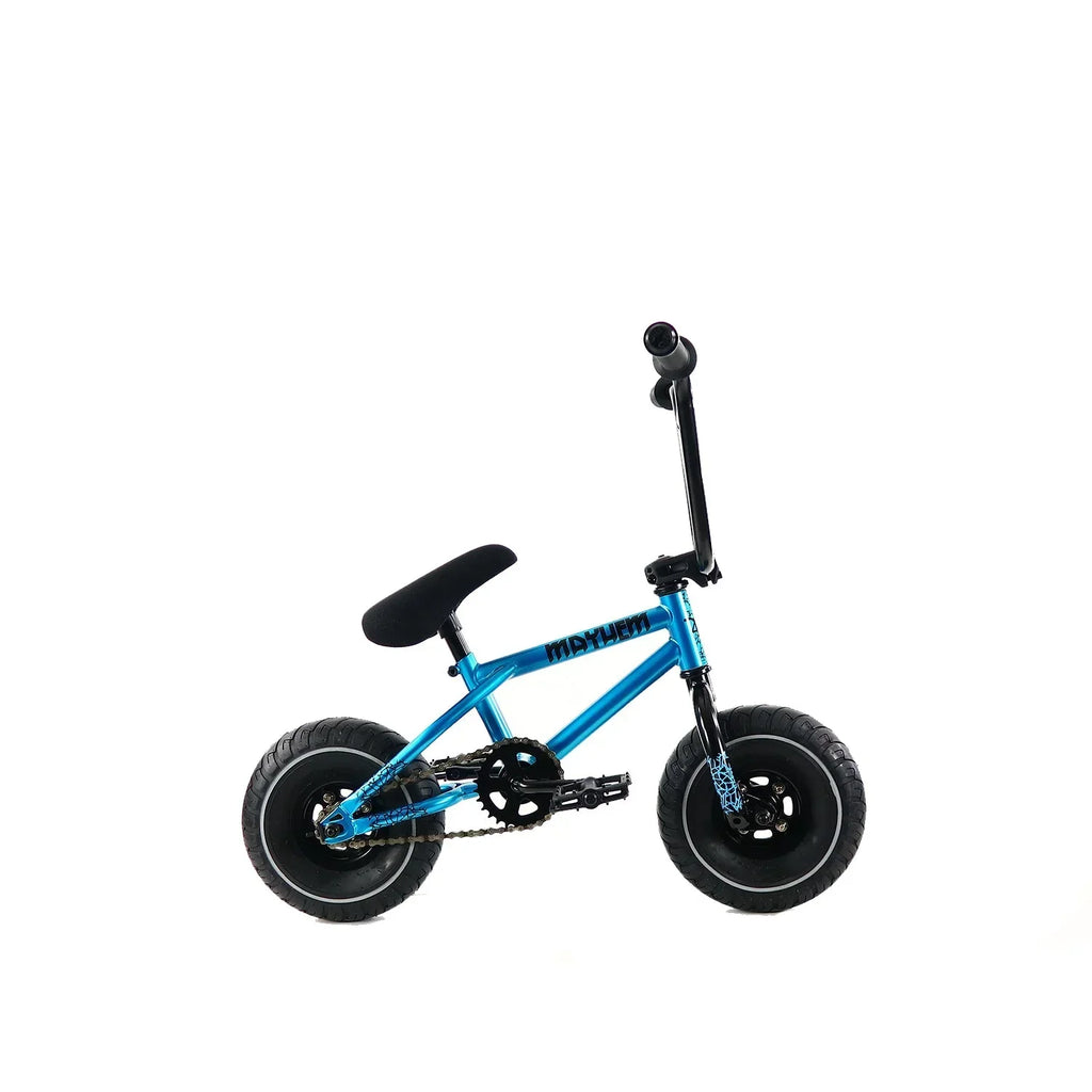 Nouveauté 2026 – Mini BMX Riot Mayhem Fat Tire, pédalier monobloc, 10 pouces, tout nouveau modèle pour vos figures (Riot Blue Haze