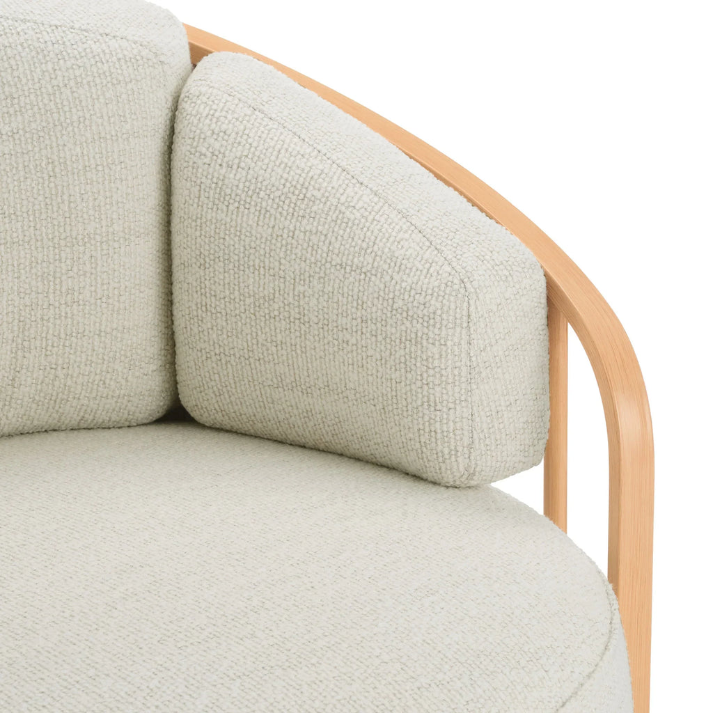 Nouveauté 2026 – Fauteuil pivotant Lillian Birdcage, lin crème, collection Better Homes & Gardens