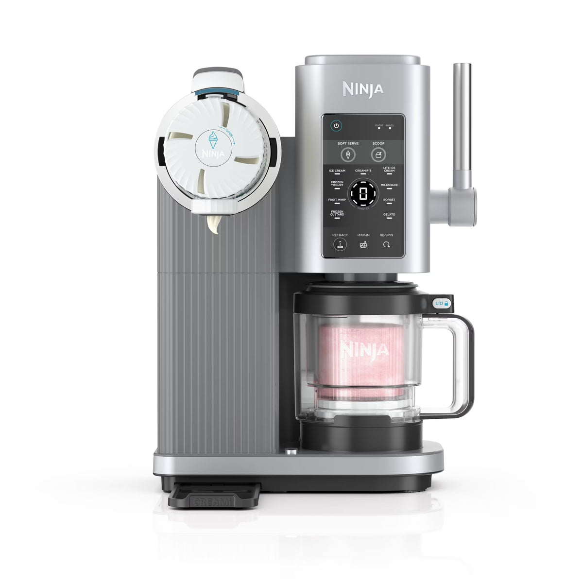 Nouveauté 2026 – Machine à crème glacée et à glace molle Ninja Swirl de CREAMi , 13 programmes à une touche, NC701