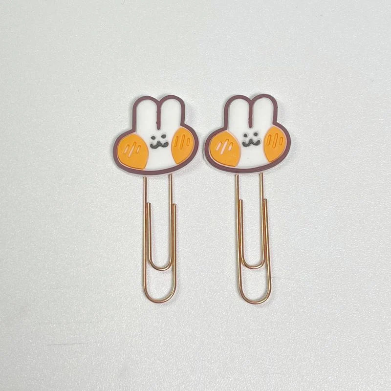 Lot de 10 marque-pages en forme de trombone au design mignon