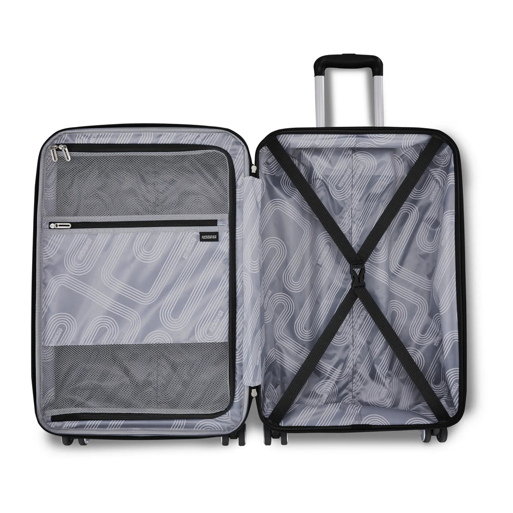 Nouveauté 2026 – Valise rigide American Tourister Stratum 3.0 grand format avec roulettes multidirectionnelles - Noire