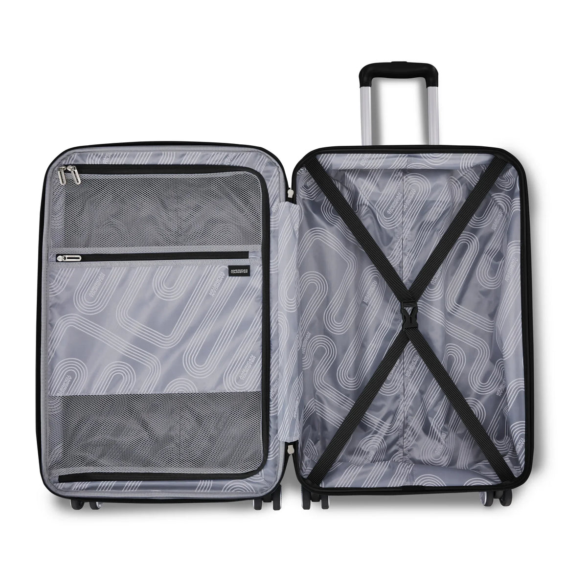Nouveauté 2026 – Valise rigide American Tourister Stratum 3.0 grand format avec roulettes multidirectionnelles - Noire