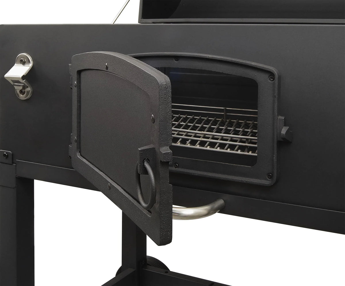 Nouveauté 2026 – Barbecue au charbon de bois robuste X-Large - 81 cm de largeur - Surface de cuisson de 5 400 cm² - Noir