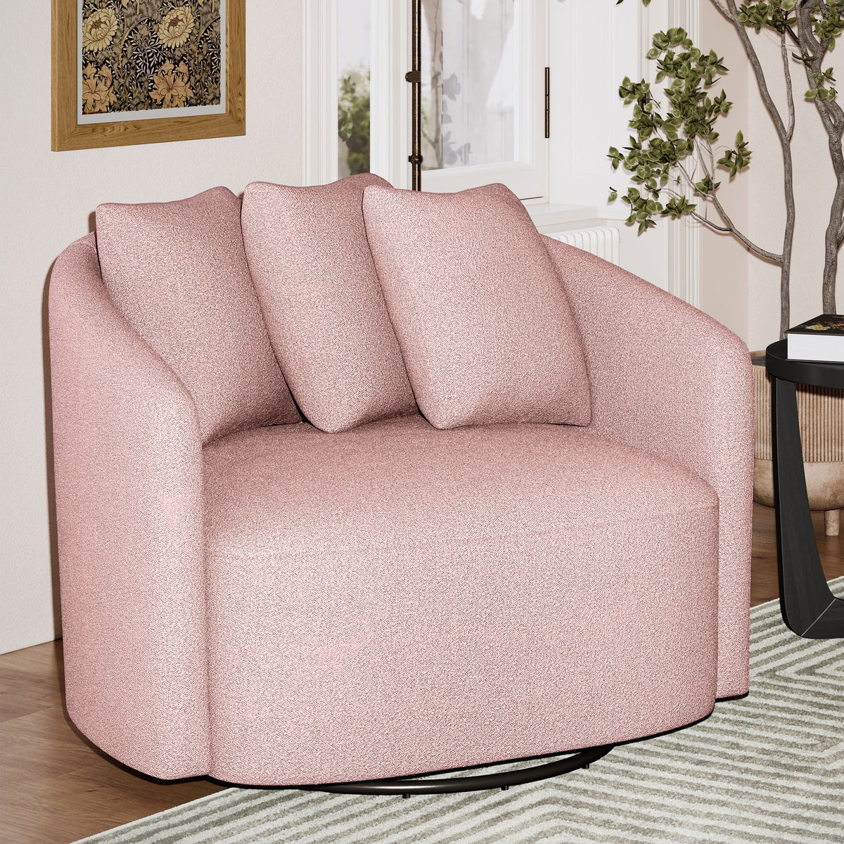 Nouveauté 2026 – Fauteuil d'appoint Beautiful Drew de Drew Barrymore (édition ), coloris crème bouclé