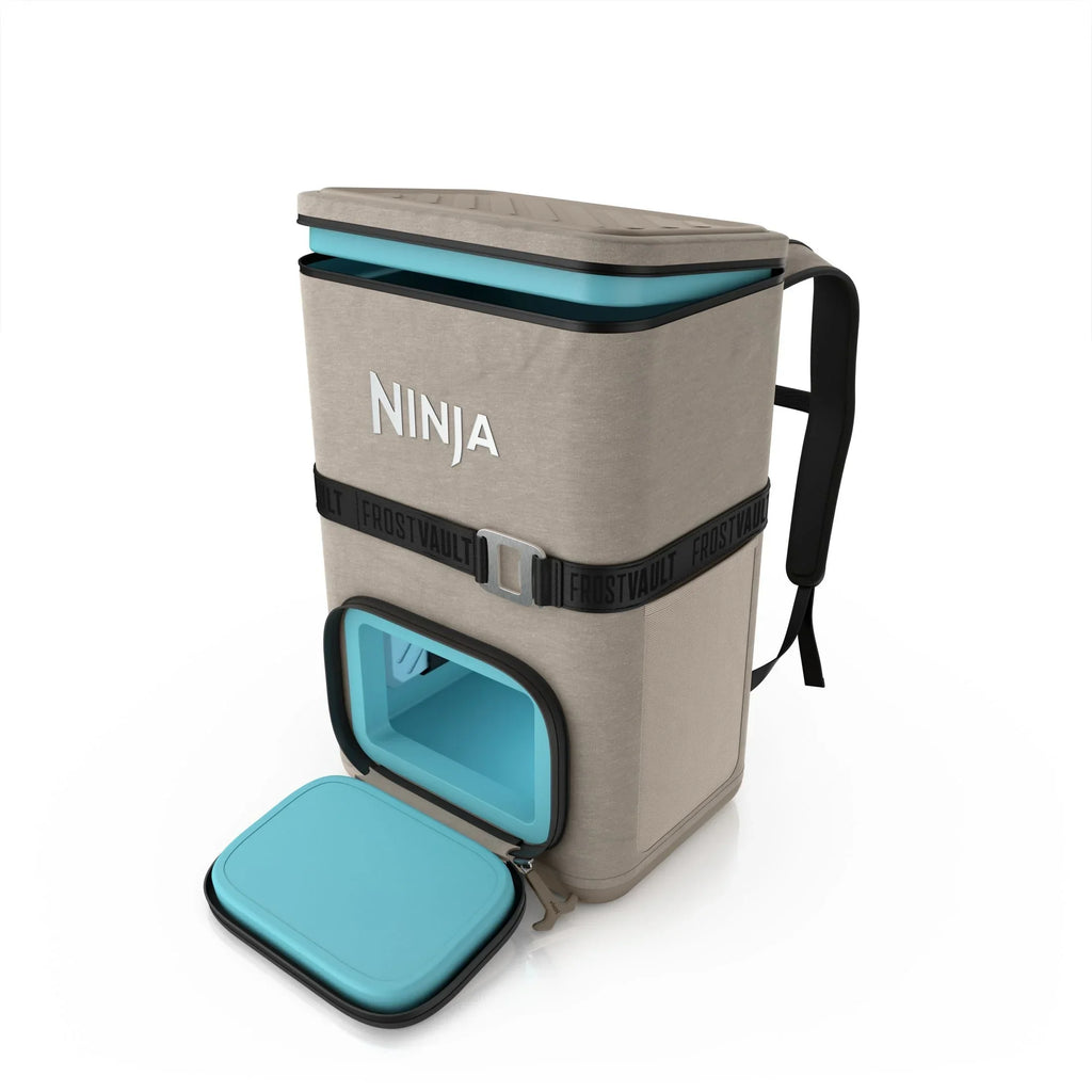 Nouveauté 2026 – Glacière souple Ninja Outdoor FrostVault Go 24 canettes avec zone froide et sèche, bleu bord de lac - FF124NV