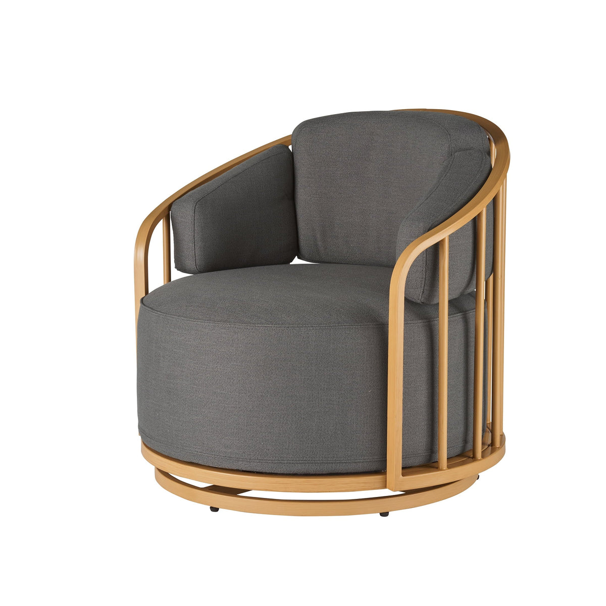 Nouveauté 2026 – Fauteuil pivotant Lillian Birdcage, lin crème, collection Better Homes & Gardens