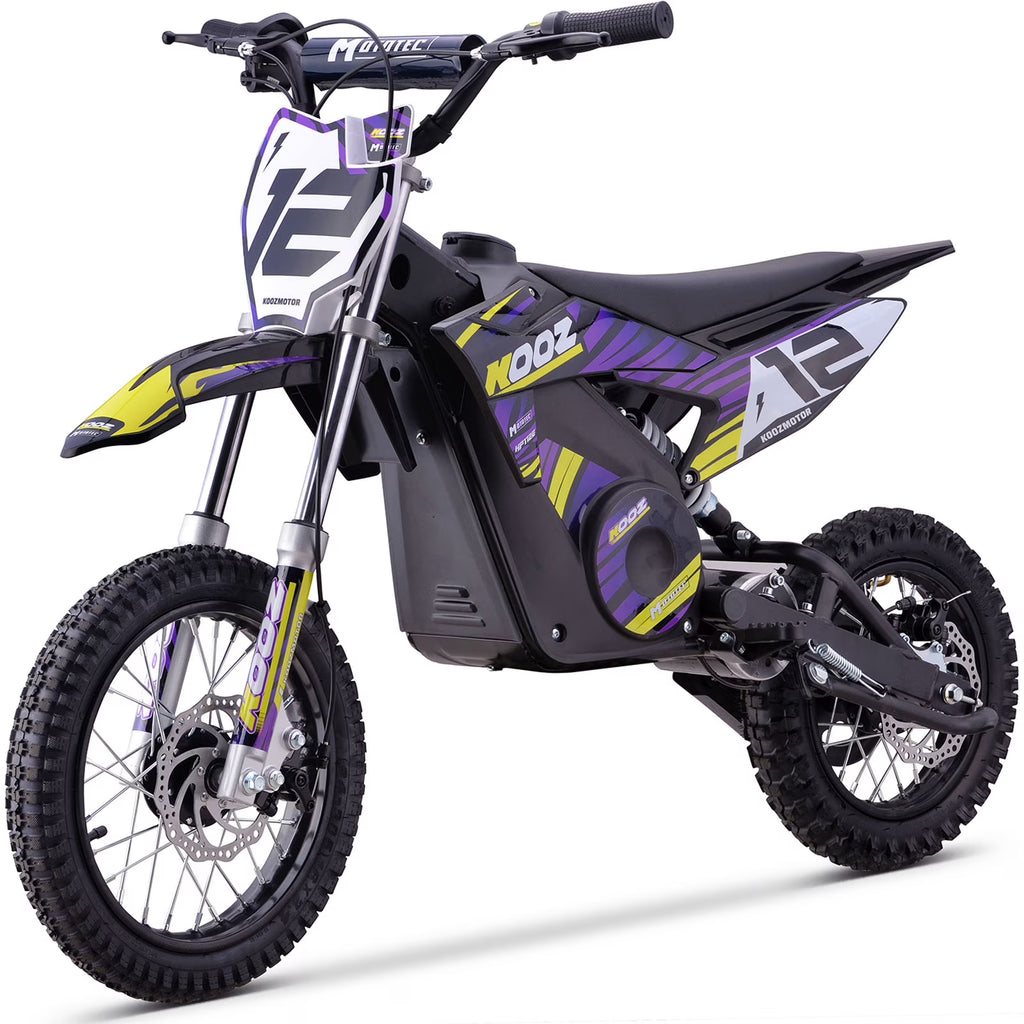 Nouveauté 2026 – Moto tout-terrain électrique MotoTec 36 V 1000 W (HP112E) bleue