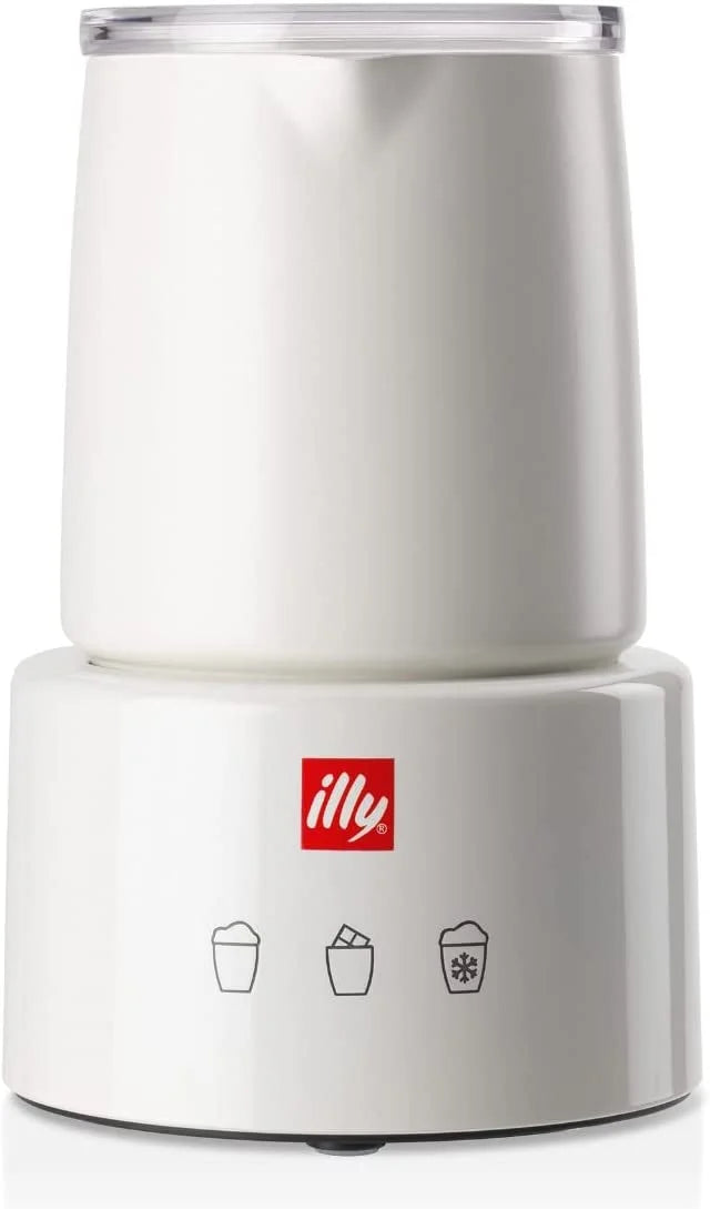 Nouveauté 2026 – Mousseur à lait électrique illy - Noir et acier inoxydable