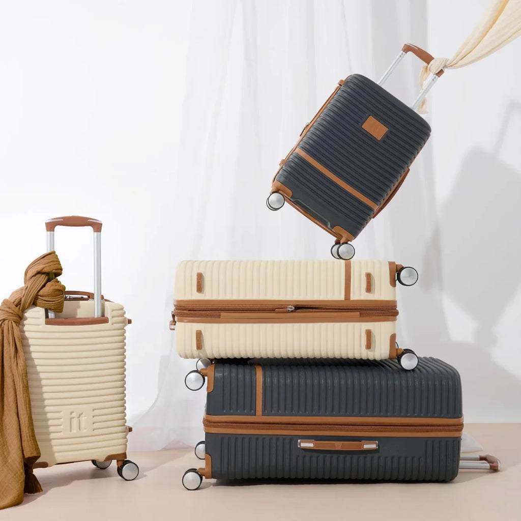 Nouveauté 2026 – Valise Nekit , réplique d'une valise rigide extensible à roulettes de 31 pouces, grise
