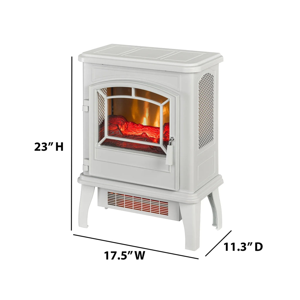 Nouveauté 2026 – Poêle électrique infrarouge à quartz ClassicFlame 17,5" W, bleu insigne