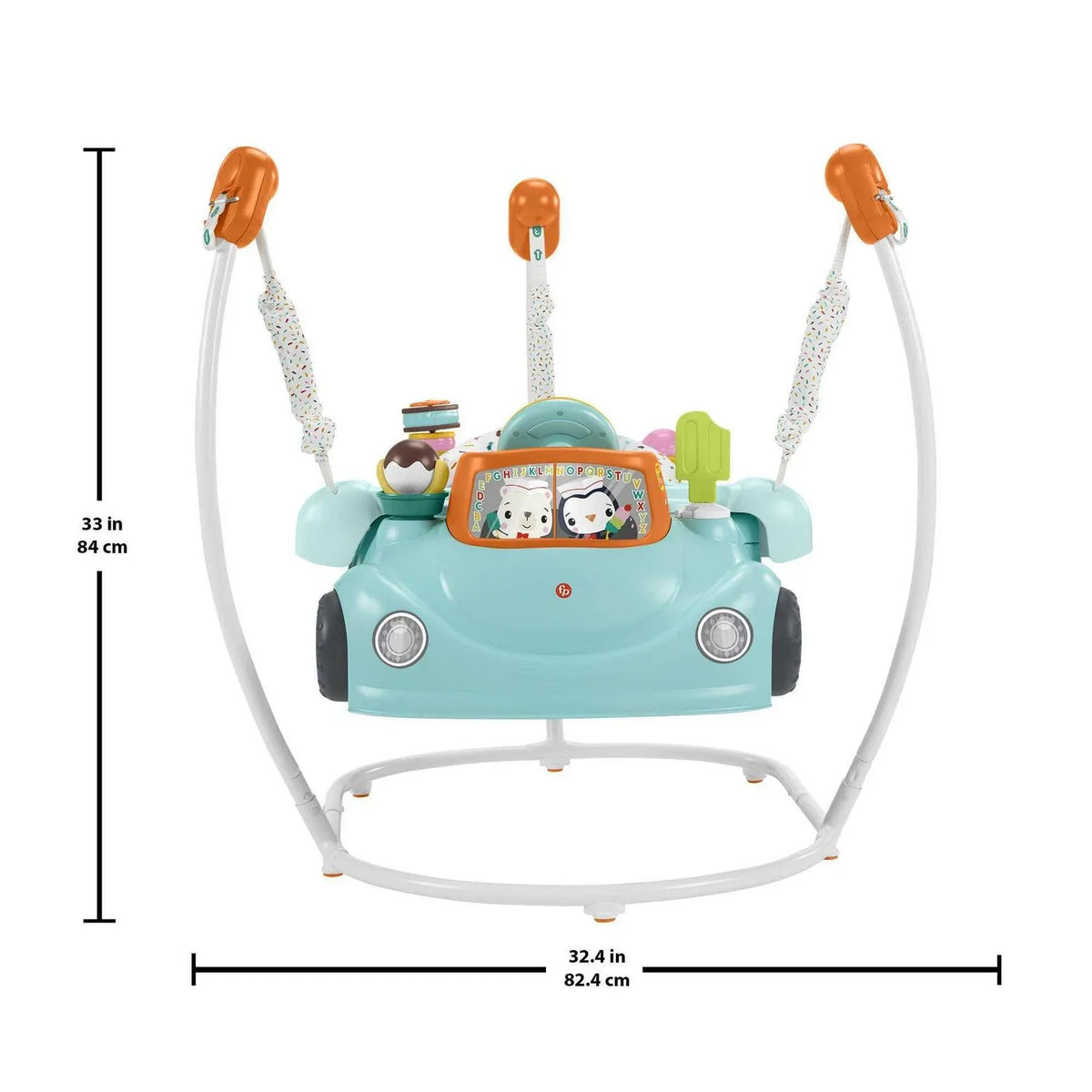 Nouveauté 2026 – Nouveau Fisher-Price 2-en-1 Sweet Ride Jumperoo 2-en-1, centre d'activités et jouet d'éveil pour bébés et jeunes enfants