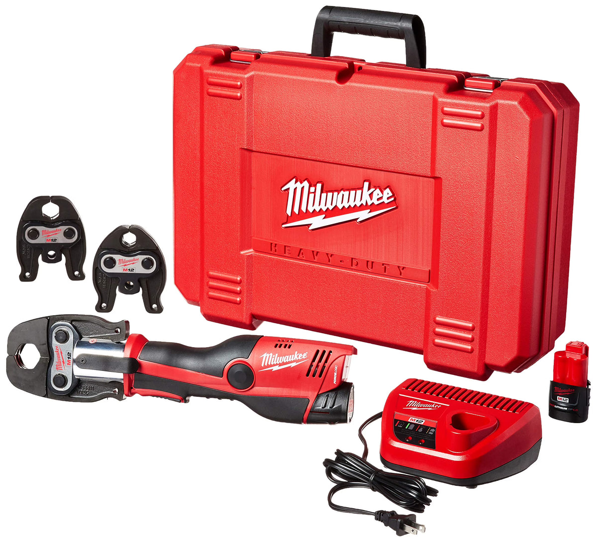 Nouveauté 2026 – Kit d'outil de presse Milwaukee 2473-22 M12 Force Logic 1/2" - 1