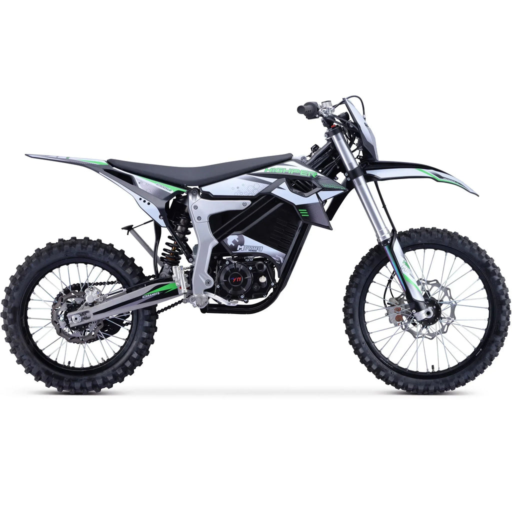 Nouveauté 2026 – Motocross électrique MotoTec Venom 72 V 12 000 W blanche